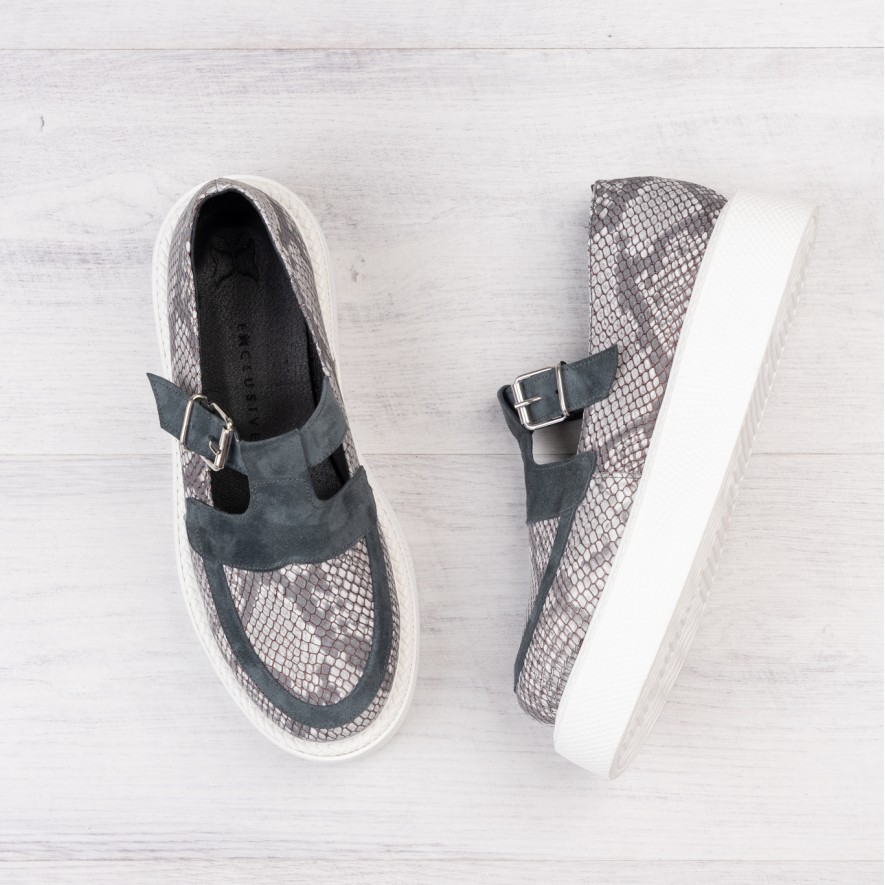     Pantofi - Celine - Snake Grey